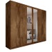 Guarda-Roupa Casal Madalena 6 Portas 4 Gavetas 100% Mdf com Espelho Brauna - Panorama Móveis