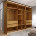 Guarda-Roupa Casal Madalena 6 Portas 4 Gavetas 100% Mdf Off White/Peroba - Panorama Móveis