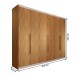 Guarda-Roupa Casal Madalena 6 Portas 4 Gavetas 100% Mdf Off White/Peroba - Panorama Móveis