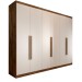 Guarda-Roupa Casal Madalena 6 Portas 4 Gavetas 100% Mdf Brauna/Off White - Panorama Móveis