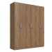 Guarda-Roupa Solteiro 6 Portas 2 Gavetas Wood Rp3624 - Decibal