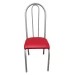 Kit 6 Cadeiras para Cozinha Requinte Branco/Vermelho - Wj Design