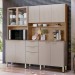 Cozinha Compacta Amora 10 Portas 2 Gavetas Amêndola Touch/Nude Prime Tx - Demóbile