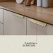Cozinha Compacta Amora 10 Portas 2 Gavetas Amêndola Touch/Nude Prime Tx - Demóbile