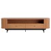 Rack para TV Até 60 Polegadas Blumenau 100% Mdf 2 Gavetas Freijó/Preto - Panorama Móveis