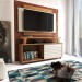 Rack com Painel para TV Até 50 Polegadas Orlando 1 Porta de Correr Canelato 3d - Panorama Móveis