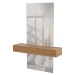Aparador Versalhes 100% Mdf com Espelho 1 Gaveta Freijó/Off White - Panorama Móveis