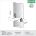 Aparador Versalhes 100% Mdf com Espelho 1 Gaveta Freijó/Off White - Panorama Móveis