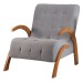 Poltrona Cecilia Mel/Linho Inox - Vian