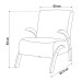 Poltrona Cecilia Mel/Linho Inox - Vian