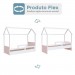 Cama Infantil Montessoriana Soninho Branco/Rosa - Panorama Móveis