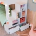 Beliche Infantil 2 Gavetas com Escada Playground Branco - Panorama Móveis