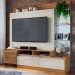 Estante para TV  Até 50 Polegadas Casablanca 1 Porta 2 Gavetas Cinamomo/Off White - Panorama Móveis