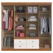 Guarda-Roupa Casal Dallas 8 Portas 4 Gavetas Castanho/Off White - Panorama Móveis