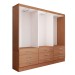 Guarda-Roupa Casal Madri 6 Portas 9 Gavetas Cinamomo - Panorama Móveis