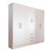 Guarda-Roupa Casal Vigo 6 Portas 3 Gavetas Branco - Panorama Móveis