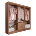 Guarda-Roupa Casal Vigo 6 Portas 3 Gavetas Cinamomo - Panorama Móveis