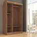 Guarda-Roupa Solteiro Cordoba 2 Portas com Espelho Cinamomo - Panorama Móveis
