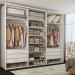 Guarda-Roupa Casal Medelín 3 Portas 6 Gavetas 100% Mdf Branco - Panorama Móveis