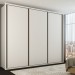 Guarda-Roupa Casal Medelín 3 Portas 6 Gavetas 100% Mdf Branco - Panorama Móveis