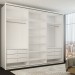 Guarda-Roupa Casal Medelín 3 Portas 6 Gavetas 100% Mdf Branco - Panorama Móveis