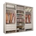 Guarda-Roupa Casal Medelín 3 Portas 6 Gavetas 100% Mdf Branco - Panorama Móveis