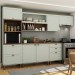 Cozinha Completa Filadélfia 7 Portas 4 Gavetas Menta - Panorama Móveis
