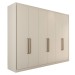 Guarda-Roupa Casal Guarujá 6 Portas 6 Gavetas 100% Mdf Off White - Panorama Móveis