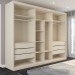 Guarda-Roupa Casal Guarujá 6 Portas 6 Gavetas 100% Mdf Off White - Panorama Móveis