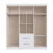Guarda-Roupa Casal Santiago 6 Portas 2 Gavetas Branco - Doripel