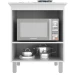 Armário de Cozinha Barcelona para Cooktop 4 Bocas 1 Porta Branco - Panorama Móveis