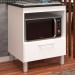 Armário de Cozinha Barcelona para Cooktop 4 Bocas 1 Porta Branco - Panorama Móveis