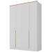 Guarda-Roupa Solteiro Hong Kong 4 Portas 2 Gavetas Branco/Carvalho - Panorama Móveis