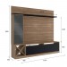Rack com Painel para TV Até 50 Polegadas Coliseu 3 Portas Montana/Preto - Panorama Móveis