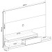 Painel para TV Até 60 Polegadas Luxor 1 Gaveta Branco - Panorama Móveis