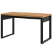 Mesa Escrivaninha 100% Mdf Industrial Concept 135 Cm Freijó/Preto Fosco - Panorama Móveis