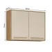 Armário Aéreo Cozinha 80 Cm Salvador 2 Portas Cinamomo/Off White - Valdemóveis