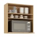 Armário Aéreo Cozinha 80 Cm Salvador 1 Porta Cinamomo/Off White - Valdemóveis