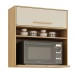 Armário Aéreo Cozinha 80 Cm Salvador 1 Porta Cinamomo/Off White - Valdemóveis