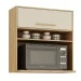 Armário Aéreo Cozinha 80 Cm Salvador 1 Porta Cinamomo/Off White - Valdemóveis