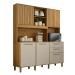 Armário de Cozinha Diamante 5 Portas 2 Gavetas Cinamomo/Off White - Valdemóveis