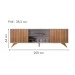 Rack para TV Até 65 Polegadas Manaus Off White/Cinamomo - Valdemóveis