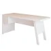 Mesa Escrivaninha 2 Gavetas para Escritório Veneza Branco - Panorama Móveis