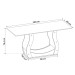 Mesa de Jantar 4 Lugares Zara Mel/Cinza/Veludo Grafite - Viero Móveis