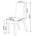 Mesa de Jantar 6 Lugares Roma Imbuia/Cinza/Veludo Grafite - Viero Móveis