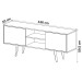 Rack para TV Até 65 Polegadas Furniture 2 Portas 1 Prateleira Natural - Panorama Móveis