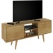 Rack para TV Até 65 Polegadas Furniture 2 Portas 1 Prateleira Natural - Panorama Móveis