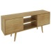 Rack para TV Até 65 Polegadas Furniture 2 Portas 1 Prateleira Natural - Panorama Móveis