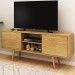 Rack para TV Até 65 Polegadas Furniture 2 Portas 1 Prateleira Natural - Panorama Móveis