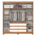 Guarda-Roupa Casal 6 Portas 6 Gavetas Nature/Off White B355 - Briz
